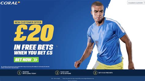 coral 20 pound free bet